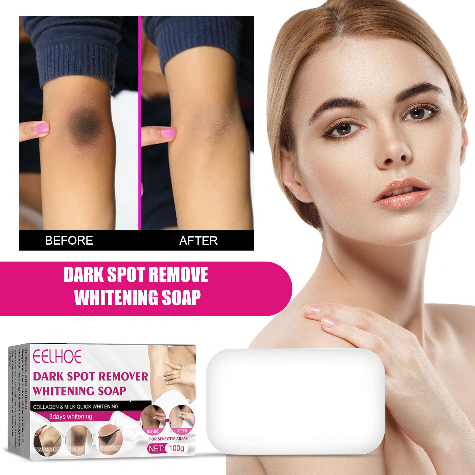 Whitening Soap Dark Skin Bleaching Joint Elbow Dullness香皂高性价比高么？