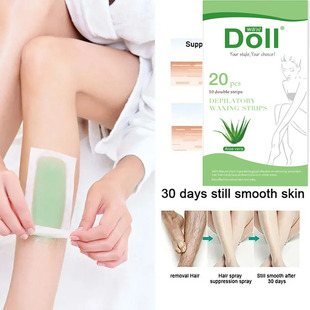 Hair Removal Wax Strips Depilation Double Sided Paper aloe