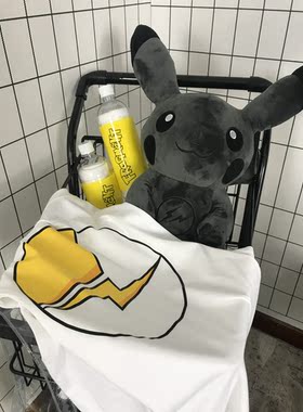 ️Fragment Design 藤原浩 x 皮卡丘口袋怪兽联名印花圆领短袖T恤