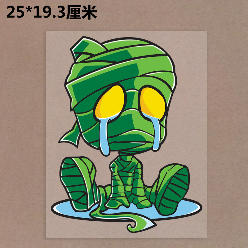 热转印烫画卡通服装印花英雄联盟Q版哭泣的阿木木柯式胶印A级品质