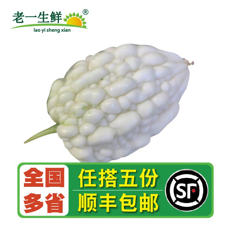 【老一生鲜】新鲜白玉苦瓜500g白苦瓜苹果苦瓜水果生吃榨汁蔬菜