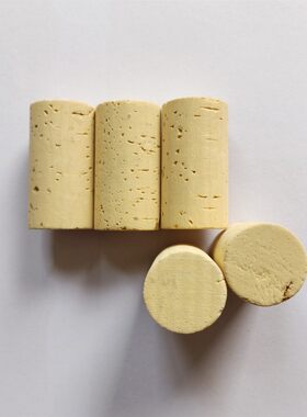 软木塞超微木塞原木塞实木塞红酒自然软木塞酒塞子1+1微颗粒酒瓶