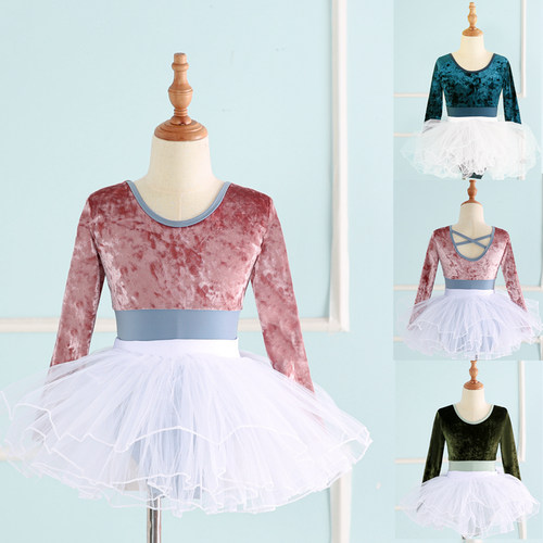 瓦瓦虎女儿童舞蹈服练功服中国舞