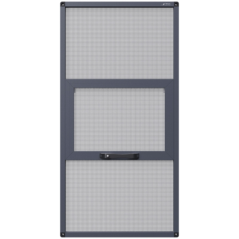 纱窗防盗纱窗免打孔三段推拉外平开窗纱窗网自装沙窗防盗窗金刚网