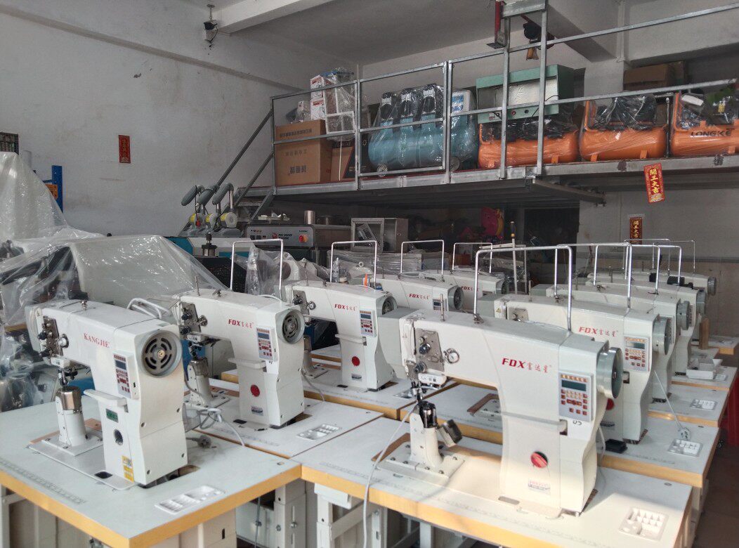 制鞋机器591电脑罗拉车半自动倒针自动剪线头电脑车做鞋子鞋厂车