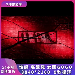 性感 高跟鞋 韩舞女团GOGO酒吧舞台背景VJ说唱live house视频素材