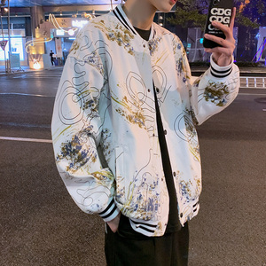 XZ201---2   春装新款棒球服夹克宽松男女外套B667 P90   有货图片