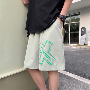 运动短裤夏ins潮bf风学生中裤跑步宽松五分裤ＸＺ201-2　K28  P25图片