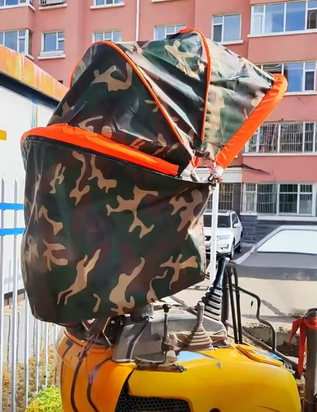户外挖掘机露天微挖机折叠篷钩机车篷电动三轮车篷遮阳避雨篷图片