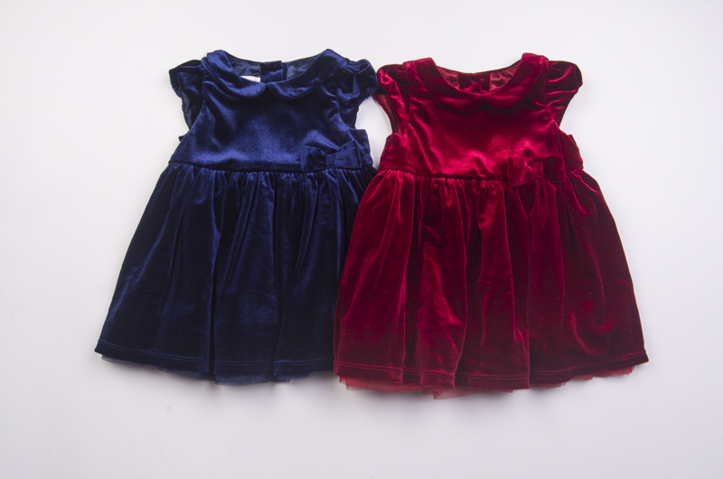 H外贸欧美女宝春秋短袖连衣裙 女童金丝绒纱裙可爱公主裙子礼服裙