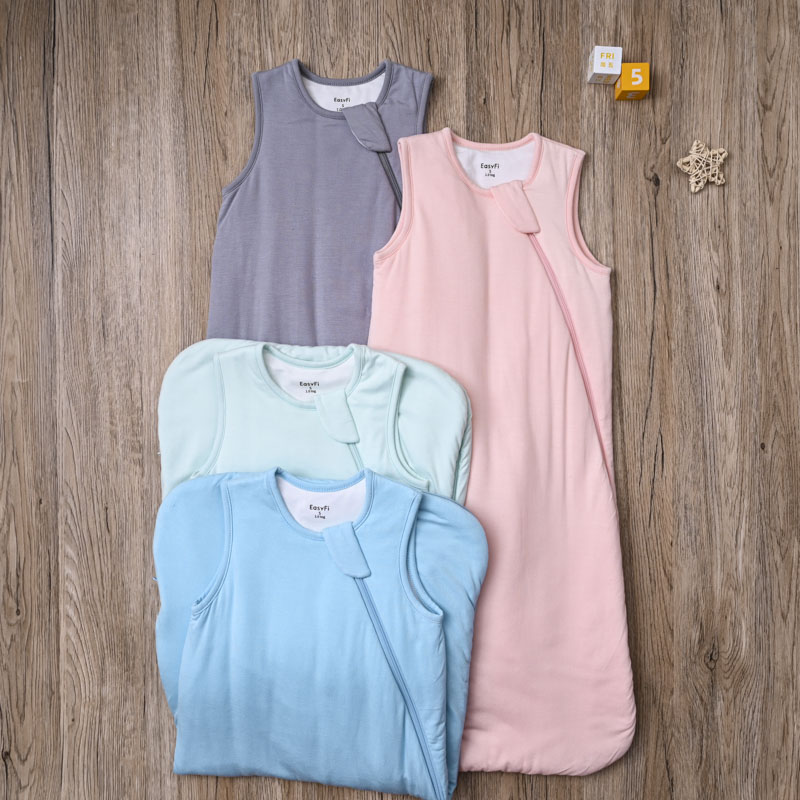 外贸欧美婴儿超柔软背心式防踢被子新生儿拉链夹棉睡袋1T