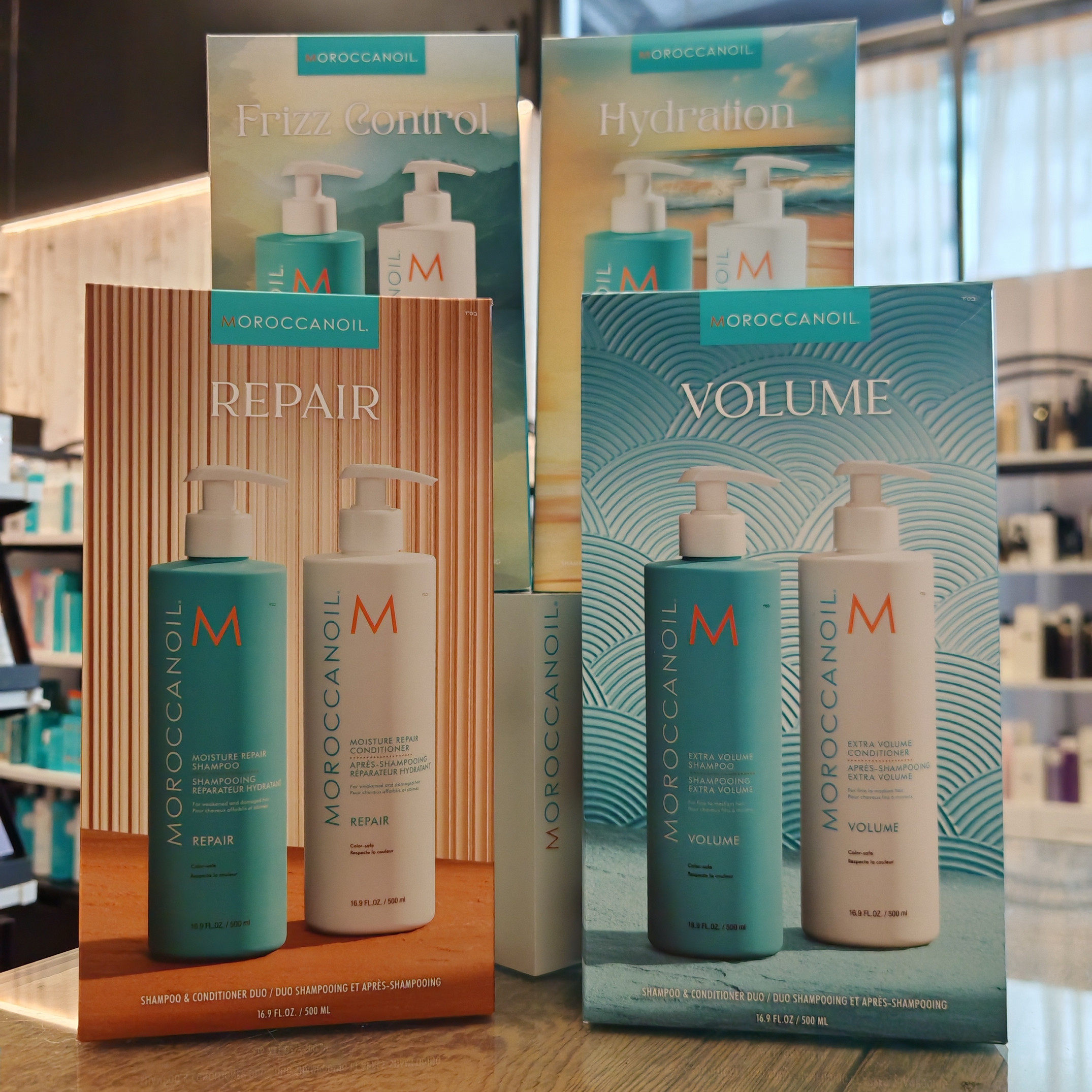 Moroccanoil摩洛哥油修复保湿丰盈顺滑洗发水护发素套盒500ml 1L