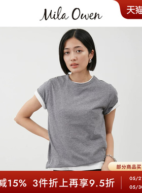 Mila Owen秋冬时尚纯棉可叠穿两件装T恤套装09WCT254124