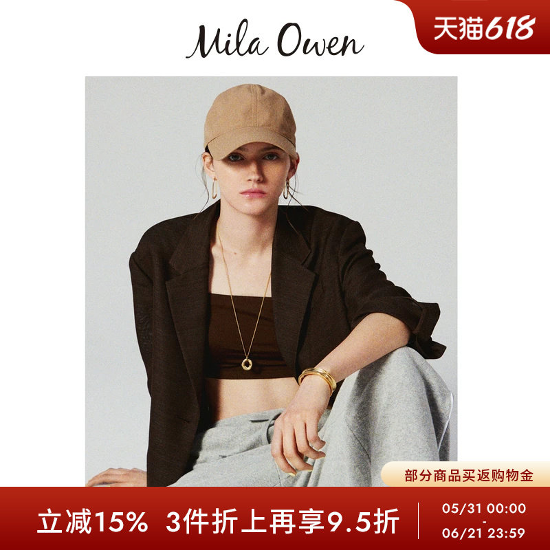 Mila Owen春夏简约通勤薄款翻领休闲西装外套09WFJ252162