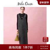 Owen25秋冬新品 优雅罗纹针织衫 无袖 Mila 连衣裙套装 09WFO254152