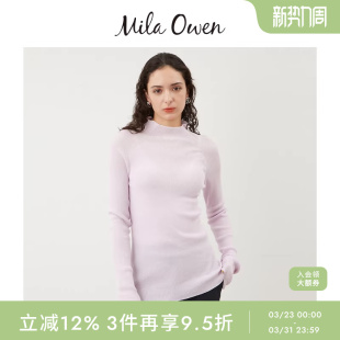 针织衫 半高领罗纹长袖 09WNT244305 Owen秋冬百搭修身 Mila