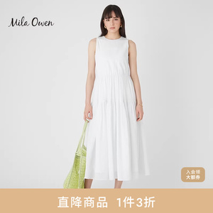 Mila Owen 春夏简约休闲无袖系带蛋糕连衣裙09WFO234909