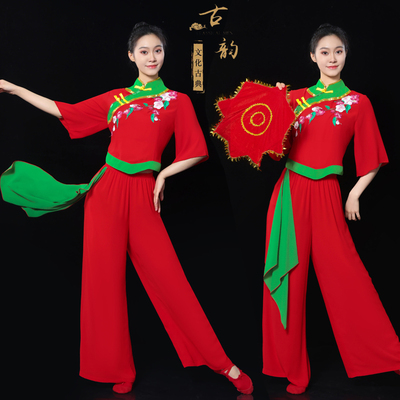 夏季冰丝麻秧歌服柔软透气