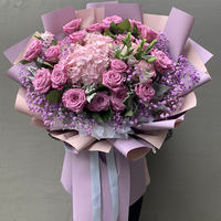 Qixi Festival Valentine's Day mixed pink rose bouquet Birthday, Beijing flower Express, local flower delivery, flower shop thumbnail 4