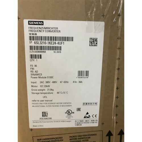 6SL3210-1KE24-4UF1西门子全新G120变频器6SL3210-1KE24-4AF1现货