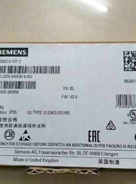 西门子6SL3255-0AA00-4JA2-4HA1-4CA1全新6SL3256-0AP00-0JA0现货