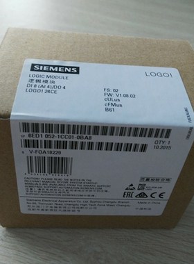 西门子1P6ED1052-1CC01-0BA8全新LOGO! 24CE主机6ED10521CC010BA8