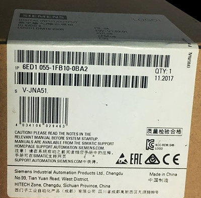 西门子1P6ED1055-1FB10-0BA2全新数字量扩展模块6ED10551FB100BA2