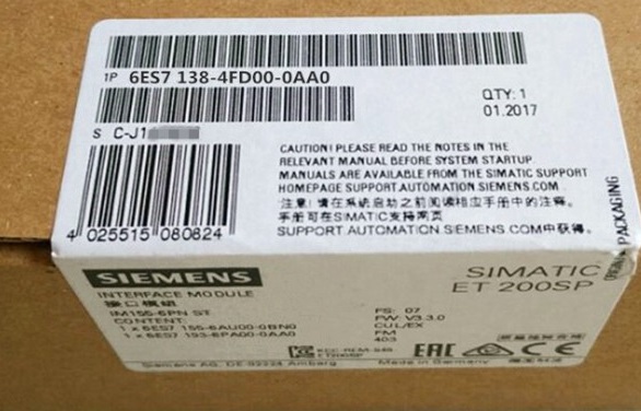 西门子6ES7138-4FD00-0AA0西门子模块6ES71384FD000AA0CPUX现货CD