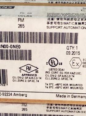 西门子6ES7193-6BN00-0NE0西门子模块6ES71936BN000NE0CPUX现货CD