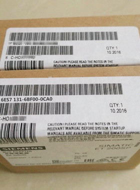 原装1P6ES7131-6BF00-0CA0全新数字式输入端模块6ES71316BF000CA0