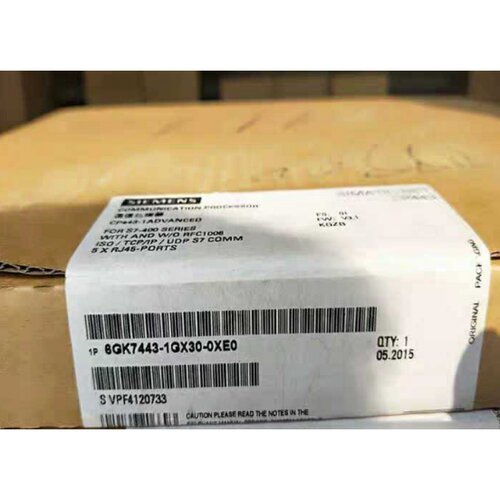 6GK7443-1GX30-0XE0西门子全新原装正品6GK7443-1GX30-0XE0现货