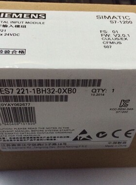 西门子6ES7221-1BH32-0XB0西门子模块6ES72211BH320XB0CPUX现货DC
