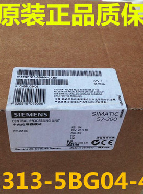 6ES7313-5BG04-4AB1SIMATIC S7-300 CPU组包含S7-300 CPU313C(6E