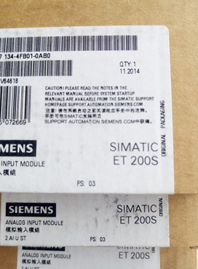 西门子6ES7134-4FB01-0AB0西门子模块6ES71344FB010AB0CPUX现货CD