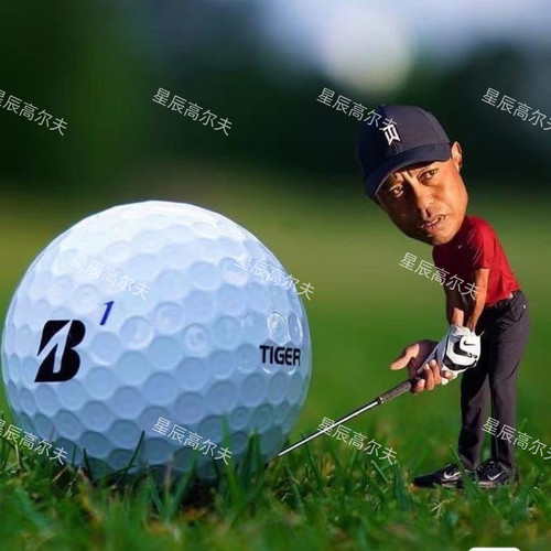 高尔夫球普利司通Bridgestone大B老虎款BXS三四层球大B彩色二手球