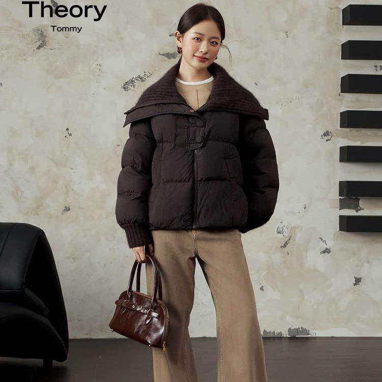 TheoryTommy羽绒服95白鸭绒短款