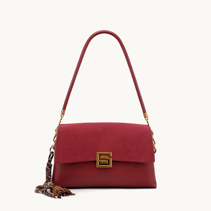 头层牛皮手提包女软真皮轻奢单肩斜挎包大容量百搭高级感2025新款