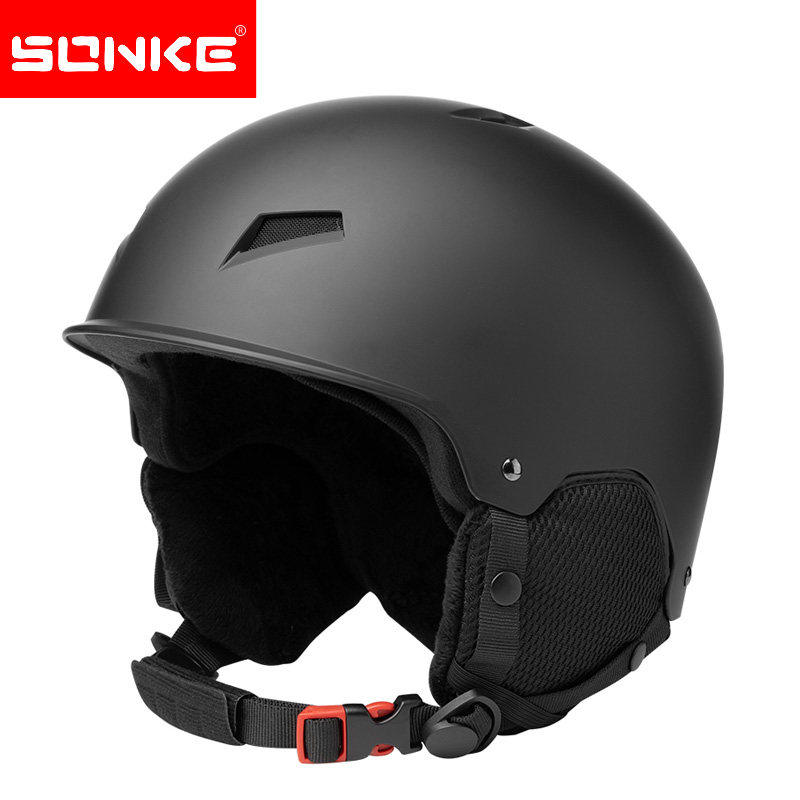 特价单板滑雪头盔男雪盔女装备男女双板雪镜一体滑雪帽滑雪盔全盔