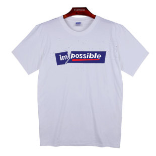 春秋上衣 纯棉特体宽松圆领秋衣男式 肥仔外贸男短袖 T恤加肥加大码