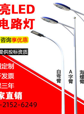 亚明led路灯户外3/4/5/6/7/8/10米新农村高杆道路超亮市电100W路