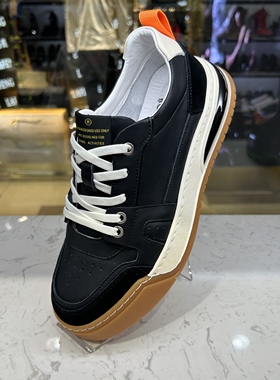 宝格斯丹男鞋B93330-1头层牛皮时尚休闲运动气垫牛津厚底滑板鞋