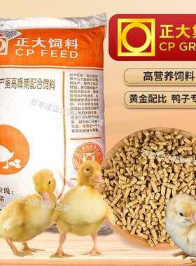 正大小鸭子饲料柯尔鸭专用产蛋粮