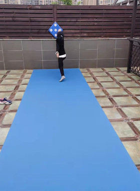 击剑器材俱乐部居家训练蓝色橡胶剑道便携防滑宽1.5m 长度可定制