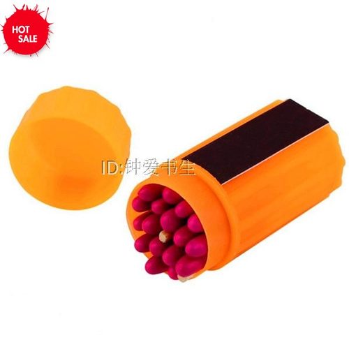 Outdoor Stormproof Windproof Waterproof Matches Kit Orange