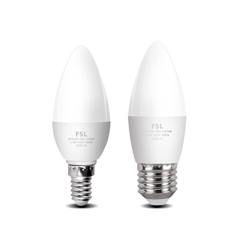 佛山照明led灯泡e27e14大小螺口吊灯光源家用超亮节能尖泡蜡烛泡