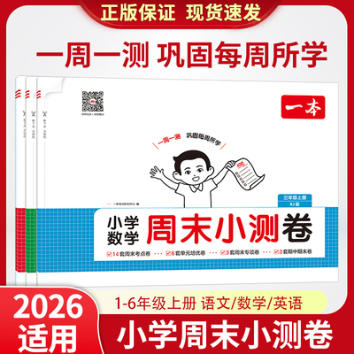 2025秋新版小学周末小测卷