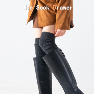 女士过膝长筒袜子日系jk洛丽塔大腿袜防滑高筒袜秋配靴子穿 袜子