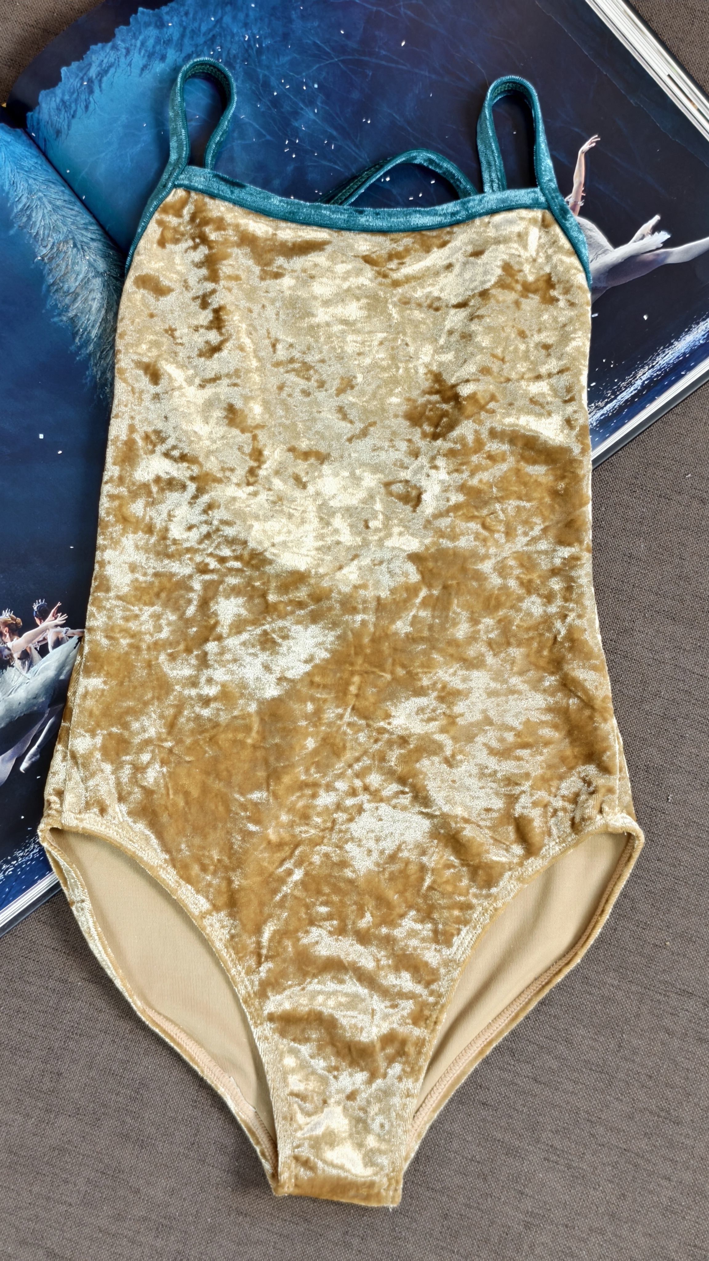 CICELYLI西瑟里李芭蕾体服丝绒拼色舞蹈服艺考基训服练功服