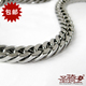 白金色男士 项链嘻哈欧美钛钢项链男潮hiphop毛衣链粗细长款 粗项链