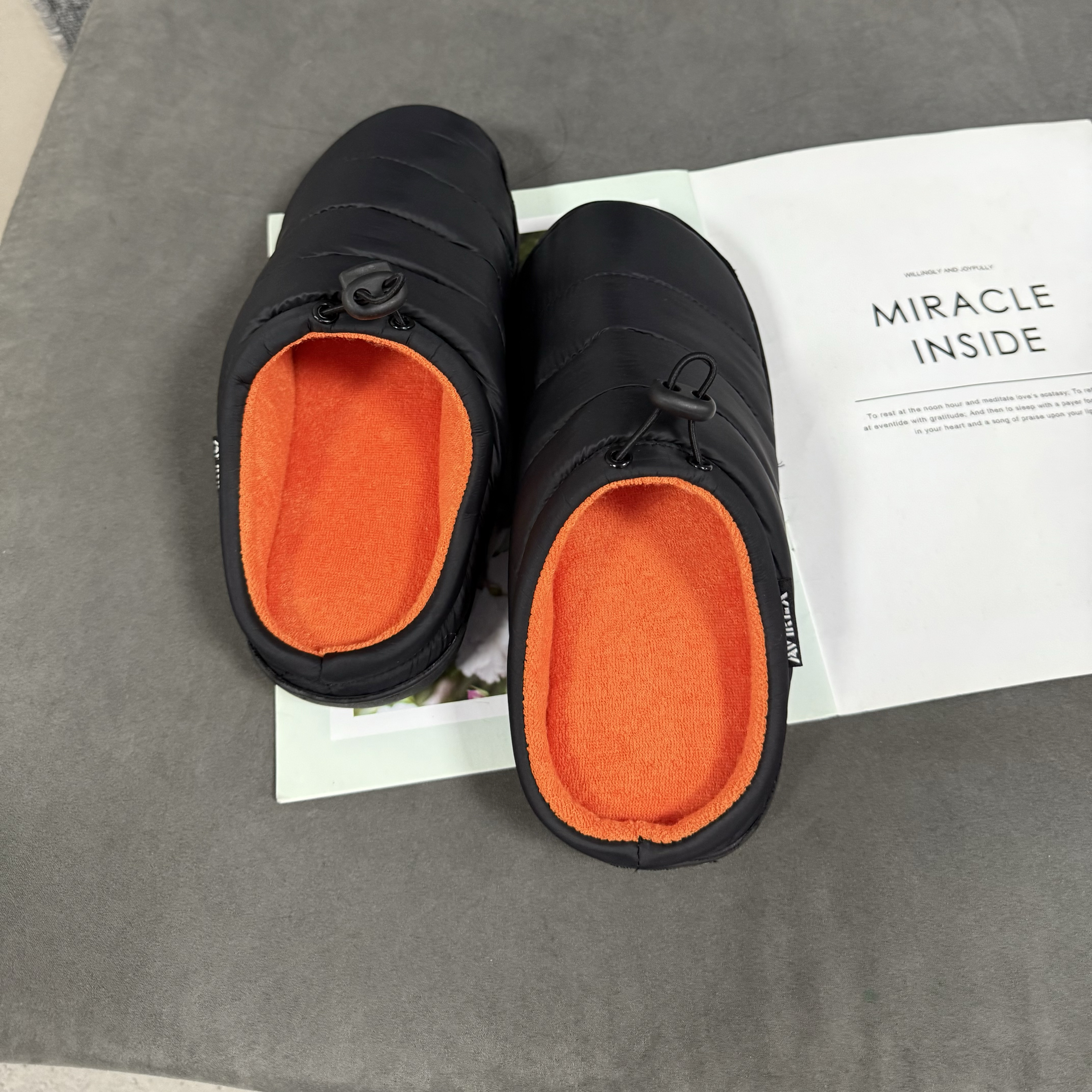 外贸 男女同款情侣居家室内室外一脚蹬轻便保暖拖鞋